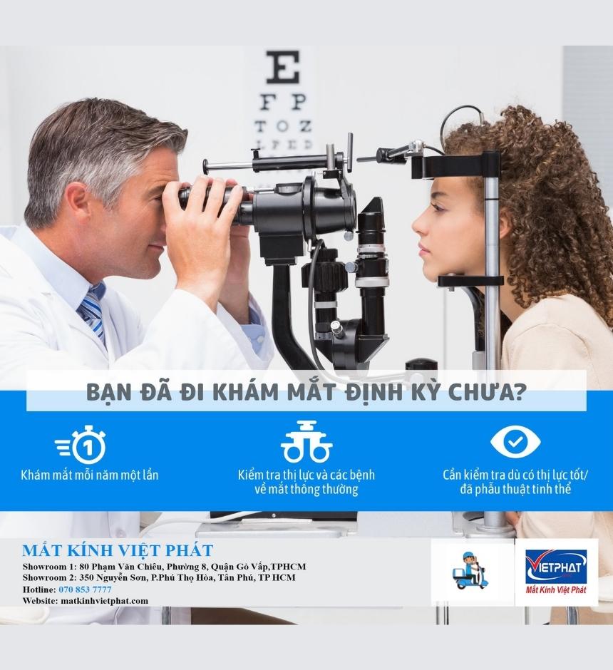Mua tròng kính chính hãng ở đâu? 5 Đo khám mắt định kỳ