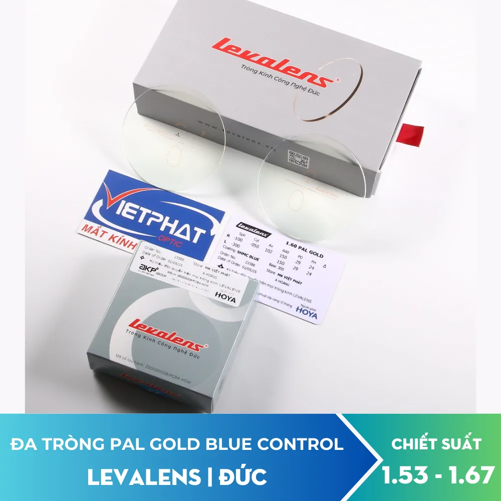 Đa Tròng Chống Ánh Sáng Xanh Levalens Pal Gold 8 Đa Tròng Chống Ánh Sáng Xanh Levalens Pal Gold