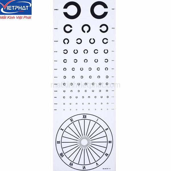 Cách đọc bảng đo thị lực chính xác, chuẩn nhất 2025 10 Bảng kiểm tra thị lực chữ C (Bảng Landolt)
