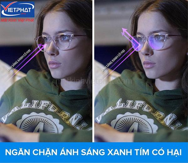 Cách kiểm tra kính có chống ánh sáng xanh 8 Sự khác nhau giữa tròng kính chống ánh sáng xanh và tròng kính thường