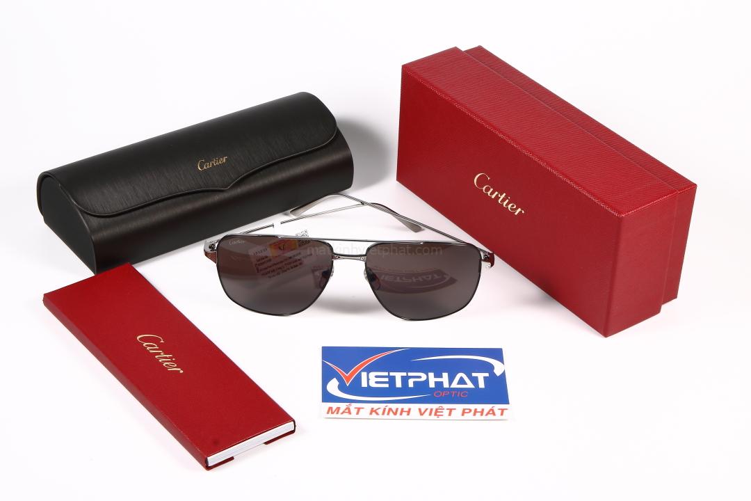 Kính mát Cartier CT0037S 13 Trọn bộ hộp và kính sang trọng