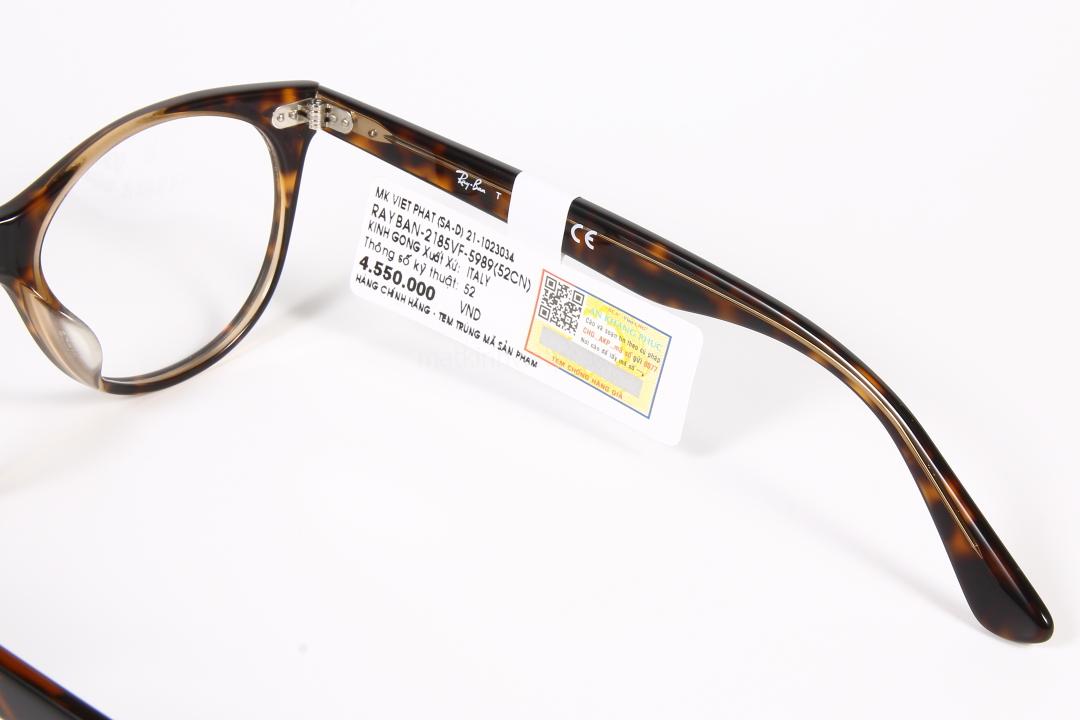 Gọng kính RayBan RB2185VF-5989 11 Gọng kính RayBan RB2185VF-5989