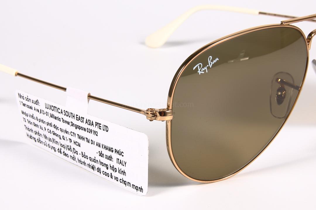 Kính mát RayBan RB3025-001/3K 10 Chi tiết Kính mát Aivator RayBan RB3025-001/3K