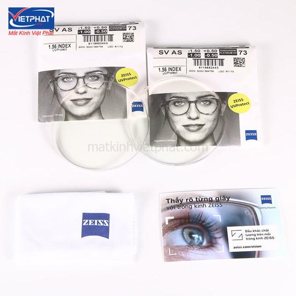 Kính chống ánh sáng xanh loại nào tốt? Top 5 tròng kính ánh sáng xanh tốt nhất 16 Tròng kính Zeiss Single DuraVision Blueprotect UV 1.56
