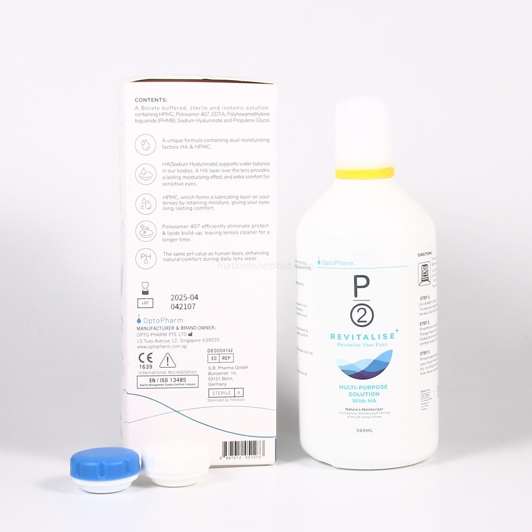 Dung dịch nước ngâm Lens P2 MPS 360ml, 120ml 5 Dung dịch nước ngâm Lens P2 MPS 360ml, 120ml