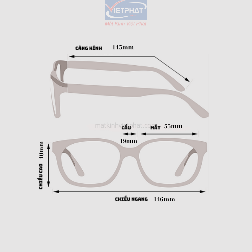 Gọng kính Vietphat Eyewear T2022 8 Gọng kính Vietphat Eyewear T2022