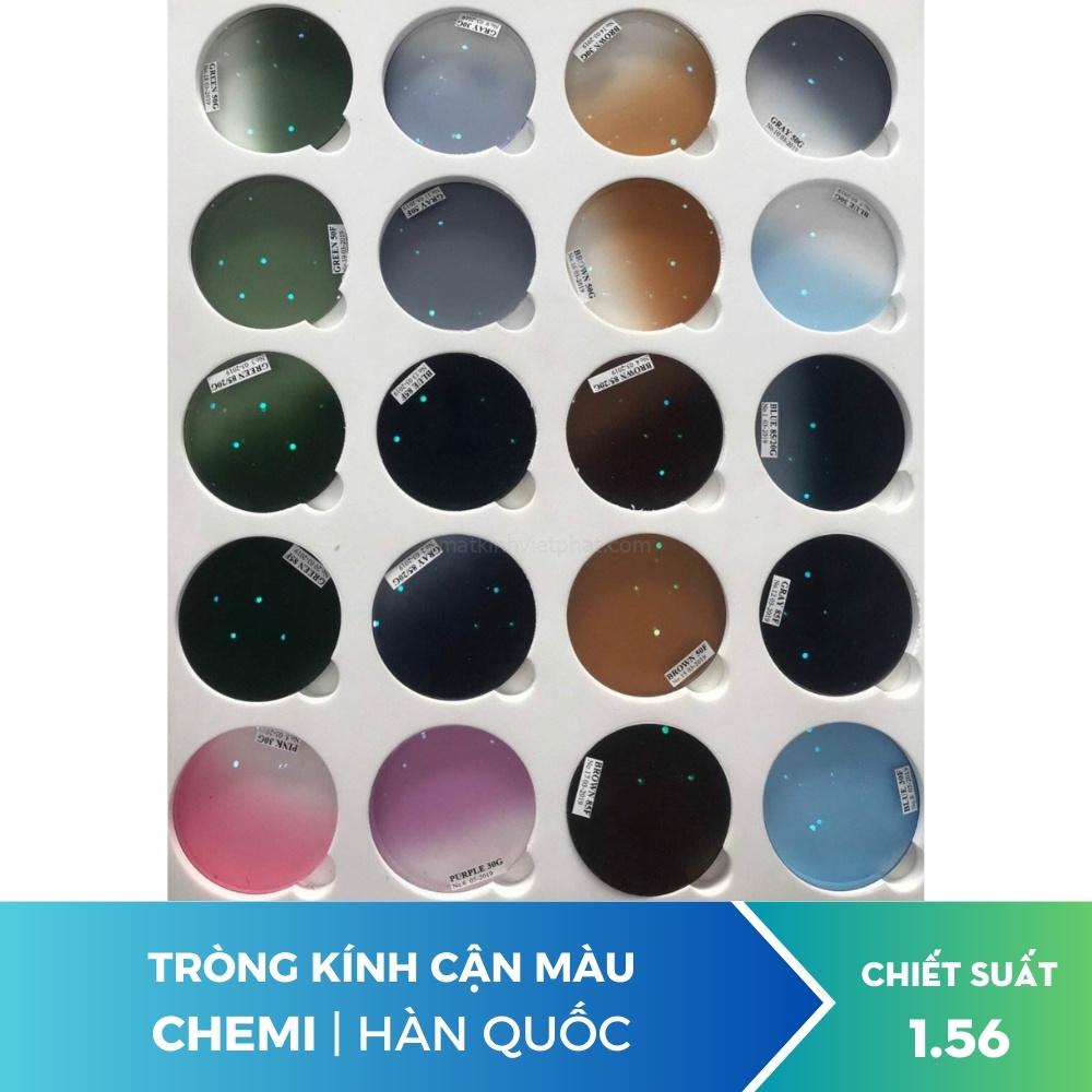 Tròng kính cận màu Chemi 