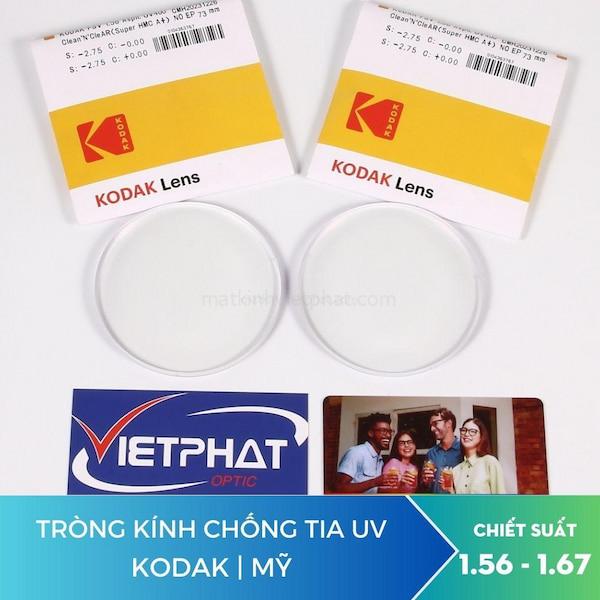 So Sánh Tròng Kính Chemi và Kodak 5 Tròng kính Kodak FSV1.67 Asph.UV400 thương hiệu Mỹ chính hãng