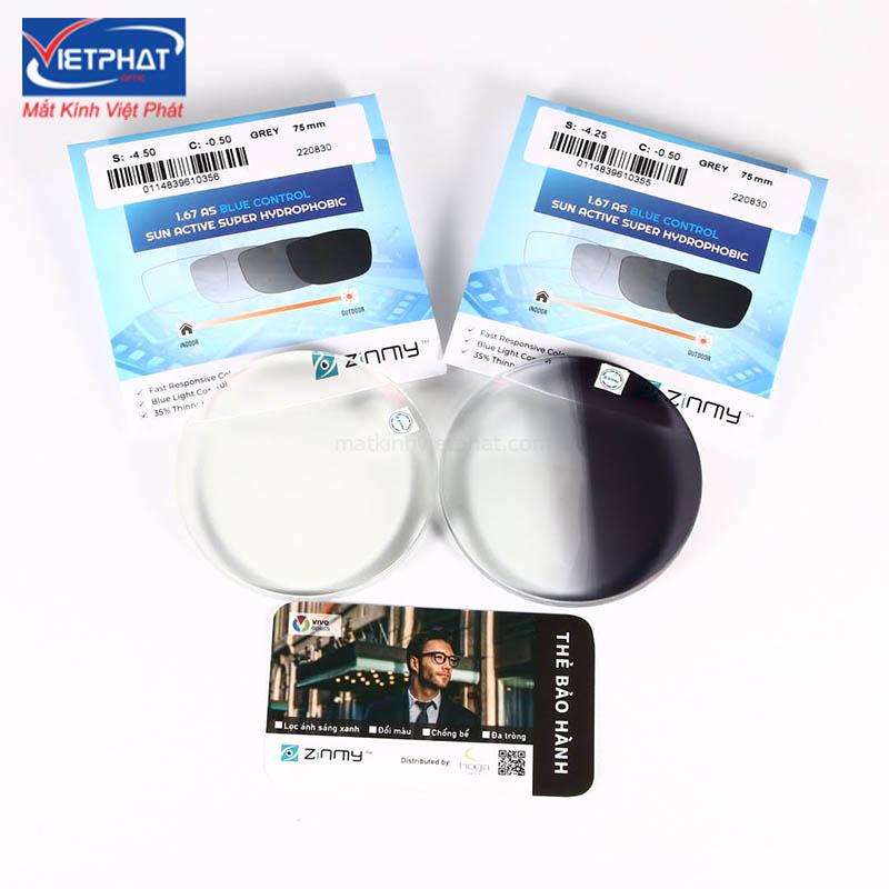 Top 6 tròng kính đổi màu nào tốt nhất hiện nay? 13 Tròng kính đổi màu Zinmy giá tốt