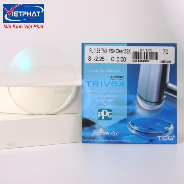 Tròng kính làm từ chất liệu Trivex Zaphire – SX siêu bền, chống bể hiệu quả