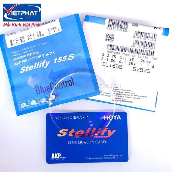 Tròng kính Hoya Stellify Blue Control 1.60 sở hữu lớp phủ công nghệ cao