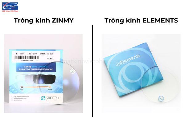 So Sánh Tròng Kính Zinmy và Elements 7 tròng kính Zinmy và elements