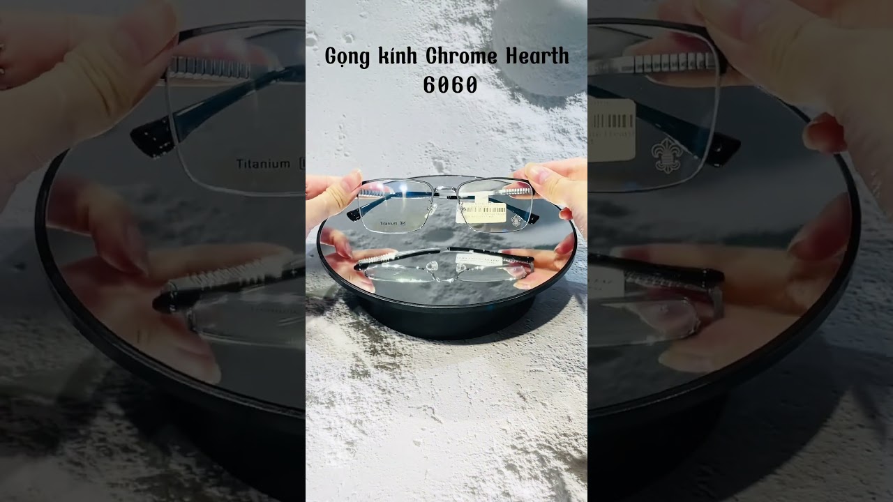 Gọng kính Chrome Hearth 6060 #matkinhchinhhang #matkinhvietphat