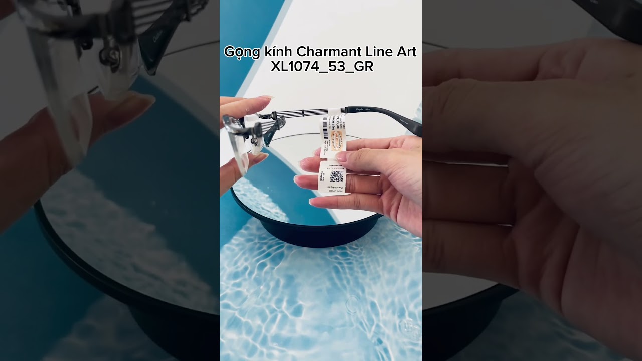 Gọng kính Charmant Line Art XL1074_53_GR #matkinhchinhhang #matkinhvietphat