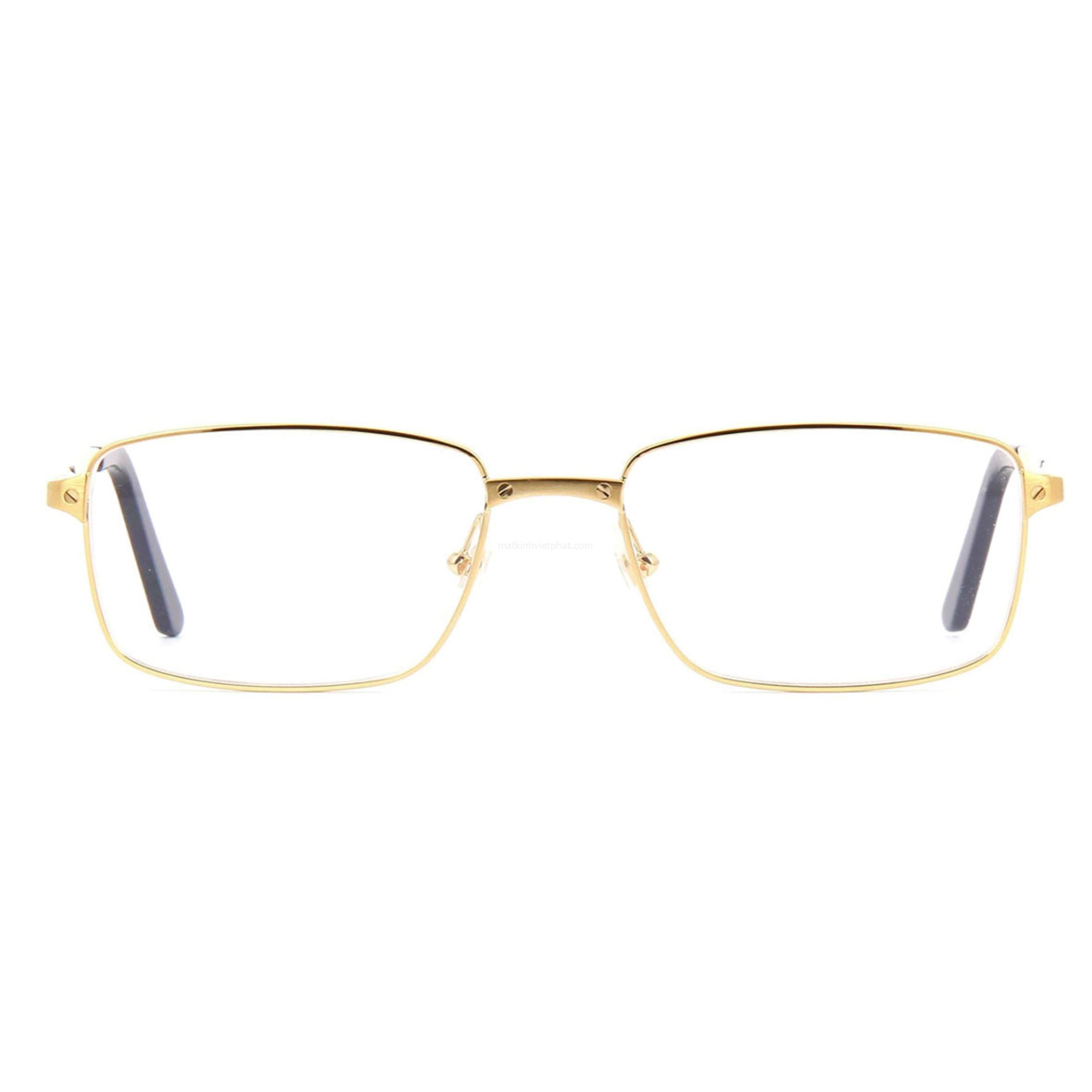 Gọng kính Cartier CT0204O 10 chi tiết đơn giản - sang trọng