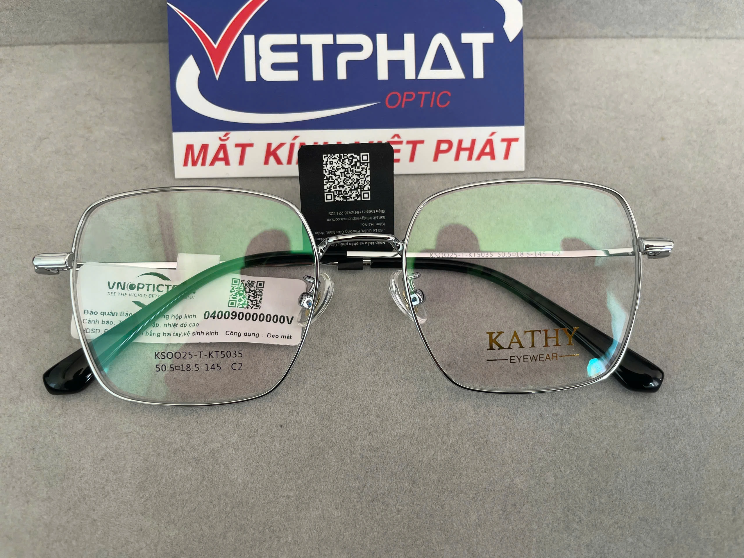Gọng Kính Đa Giác KATHY KSOO25-T-KT5035 6 Gọng Kính Đa Giác KATHY KSOO25-T-KT5035