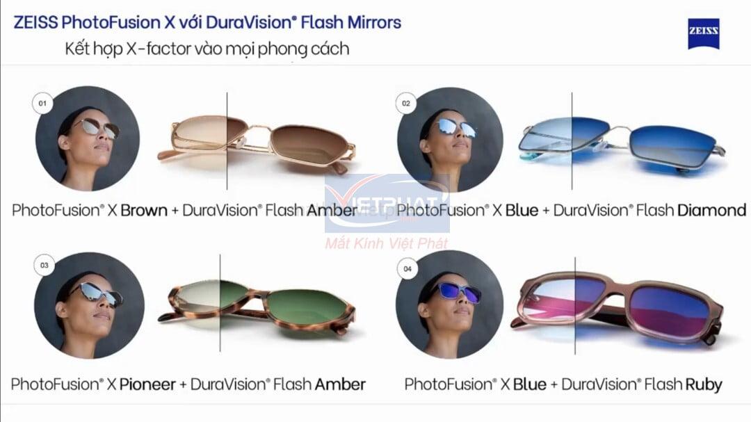 Tròng kính đổi màu chống ánh sáng xanh Zeiss PhotoFusion X - Sản phẩm mới - có ưu điểm gì 7 Tròng Zeiss PhotoFusion X kết hợp với DuraVison Flash