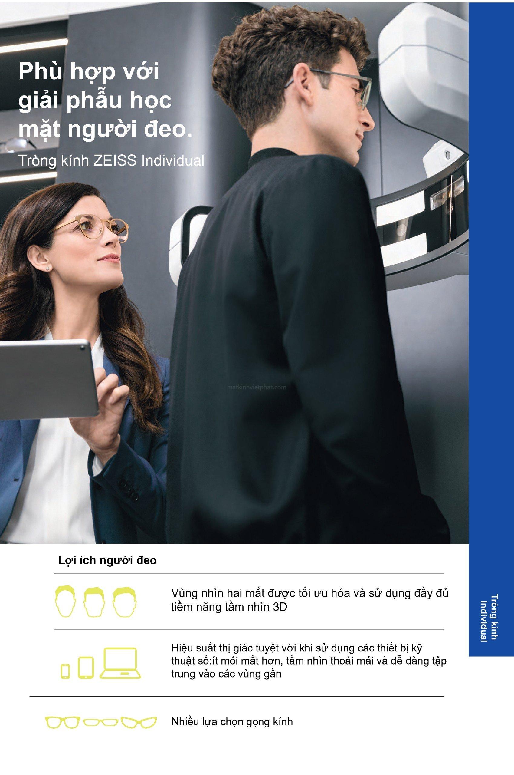 Tròng kính ZEISS Digital Lens SmartLife Individual BlueGuard 10 Tròng kính ZEISS Digital Lens SmartLife Individual BlueGuard