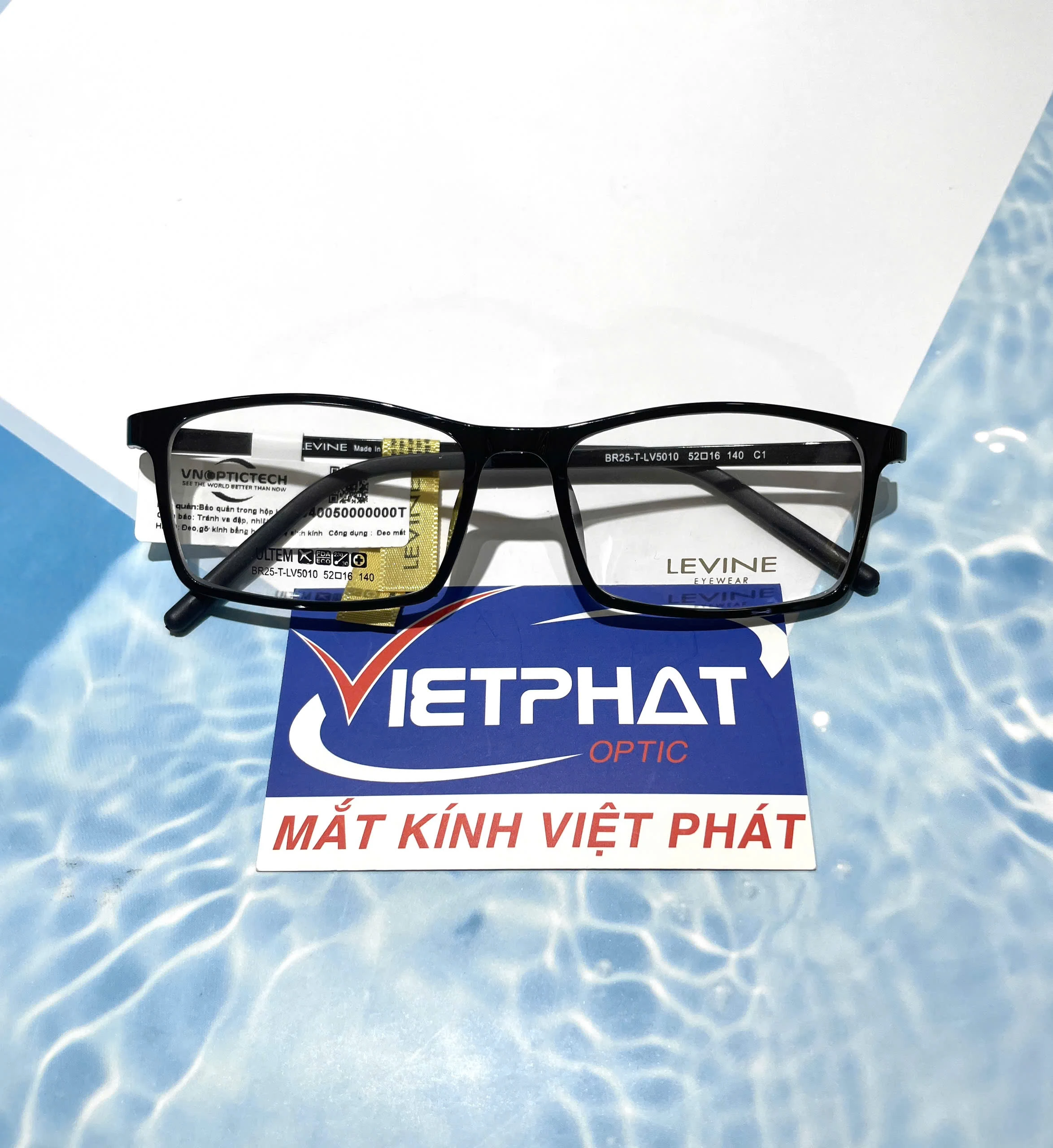 Gọng Kính Mắt Vuông LEVINE BR25-T-LV5010