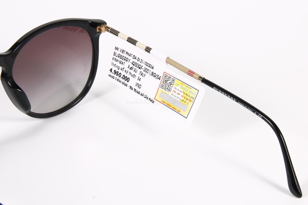 Kính mát Burberry 4250QF-3001/8G 10 Càng kính chắc chắn - chi tiết tinh sảo