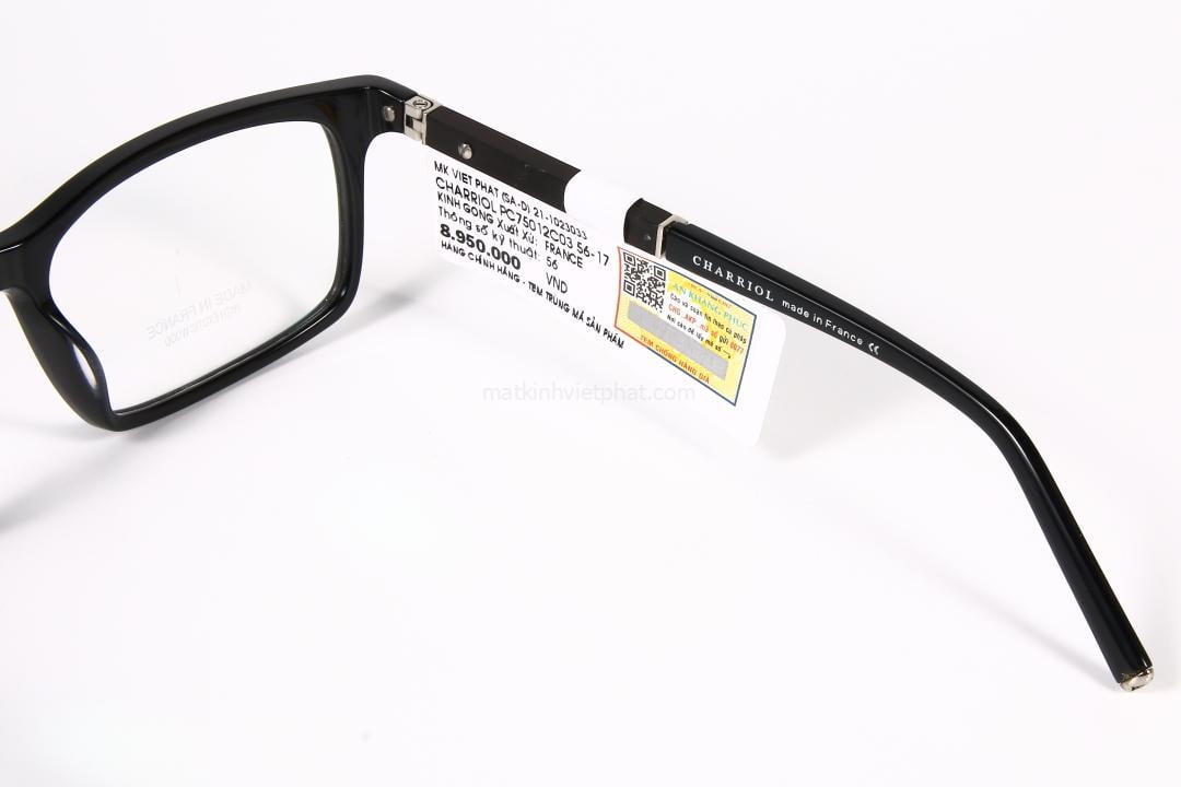 Gọng kính CHARRIOL PC75012 12 Chi tiết tinh tế-đơn giản- thanh lịch