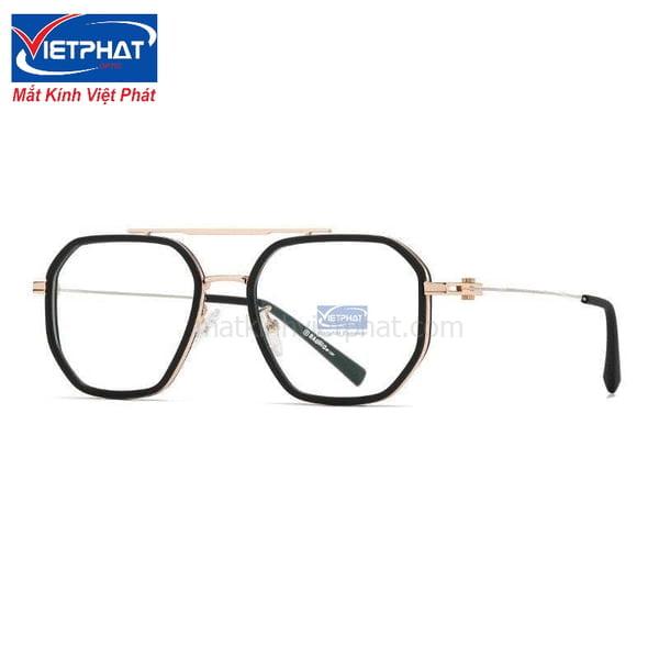 Mắt kính đa giác Baggio TJ823 phối màu cách điệu