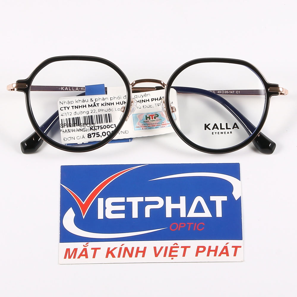 Gọng kính đa giác KALLA KLA7500 18 Gọng kính đa giác KALLA KLA7500