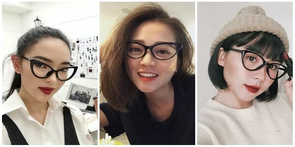 Gọng kính mắt mèo phù hợp với những dáng mặt nào nhất?