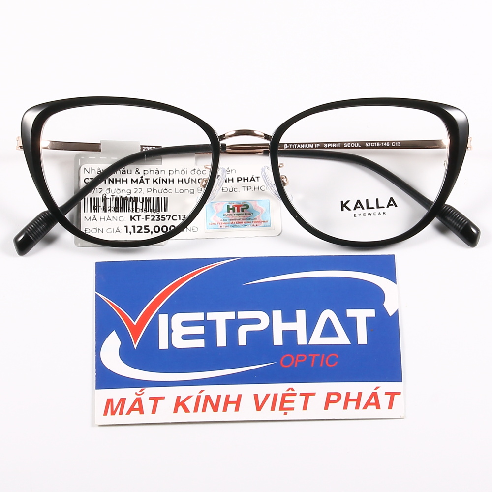 Gọng kính mắt mèo KALLA KT-F2357 13 Gọng kính mắt mèo KALLA KT-F2357