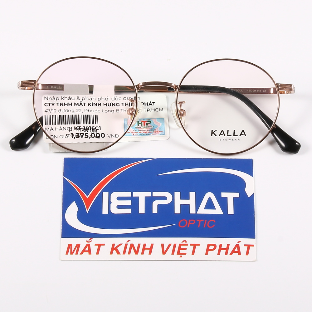 Gọng kính mắt tròn KALLA KT-1816 16 Gọng kính mắt tròn KALLA KT-1816