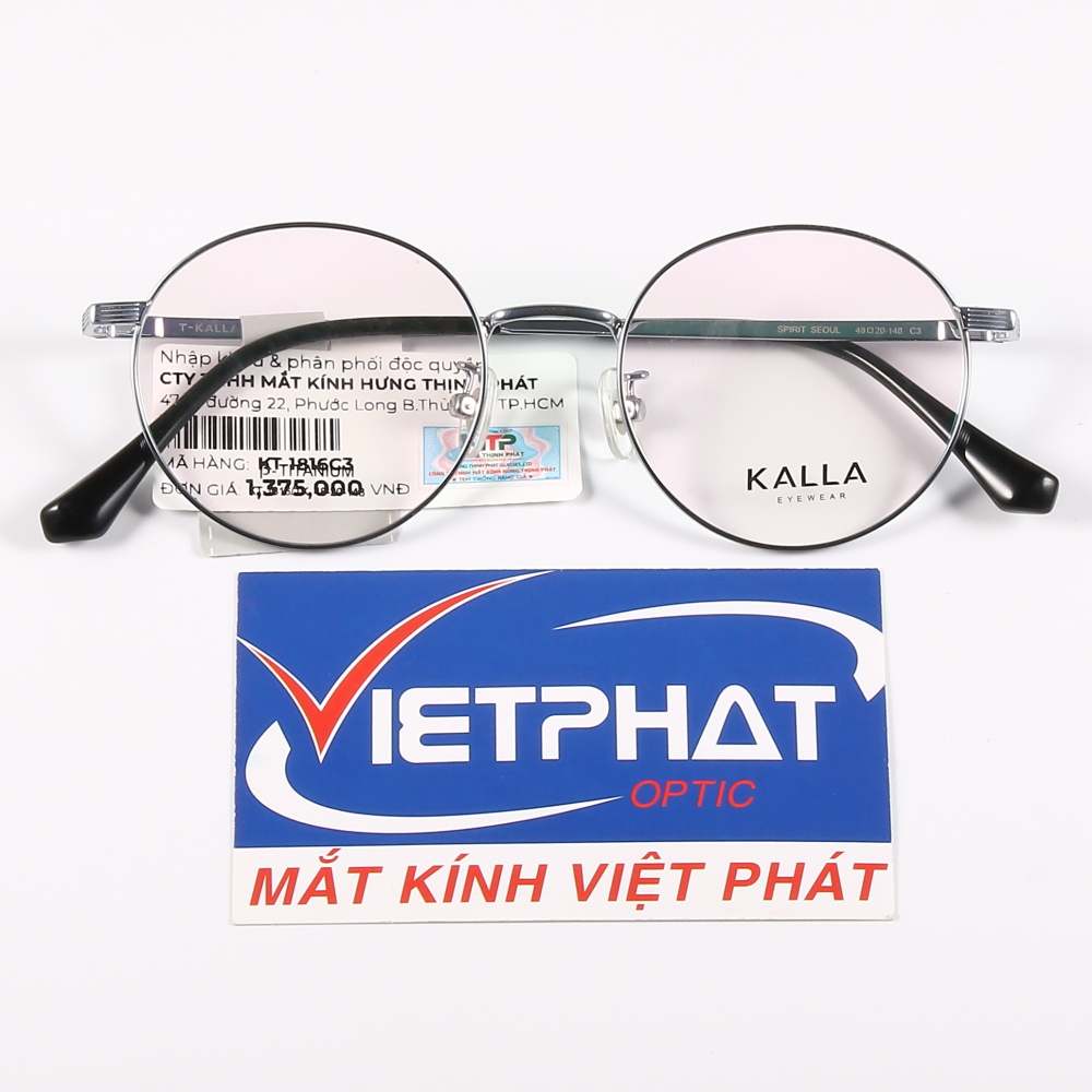 Gọng kính mắt tròn KALLA KT-1816 17 Gọng kính mắt tròn KALLA KT-1816