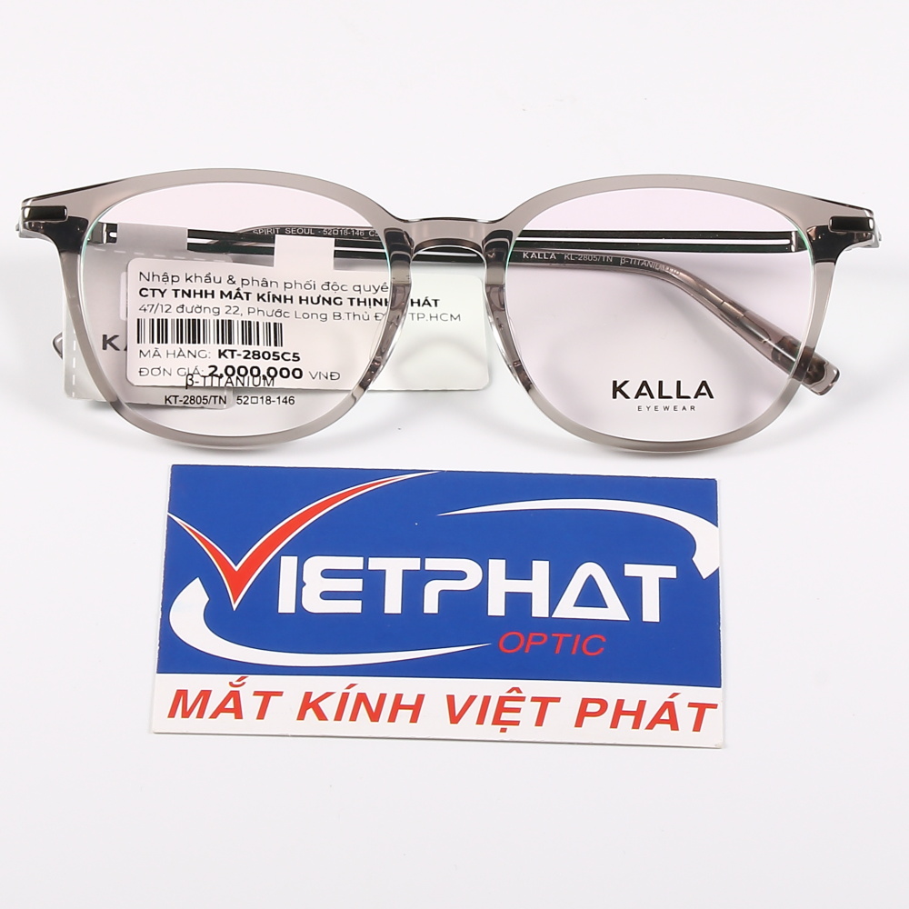 Gọng kính Oval KALLA KT-2805 13 Gọng kính mắt vuông KALLA KT-2805