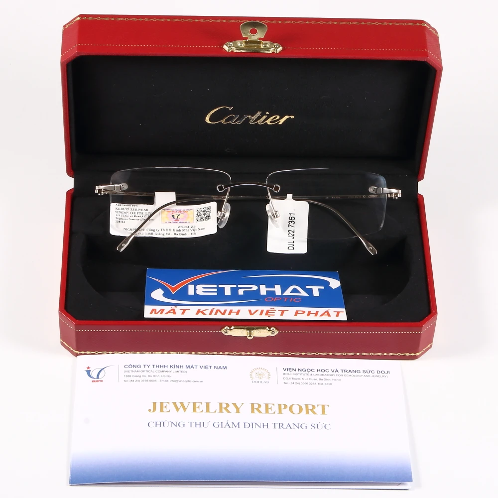 Gọng Kính Vàng Đúc Cartier CT0070O 19 Gọng Kính Vàng Đúc Cartier CT0070O