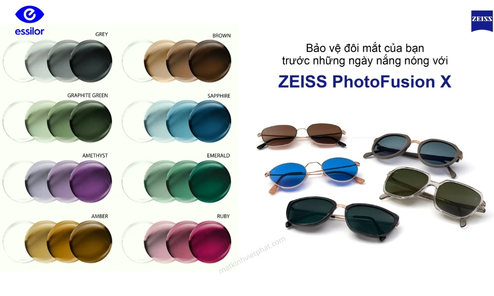 Nên chọn tròng đổi màu Essilor Transitions GEN S hay ZEISS PhotoFusion X
